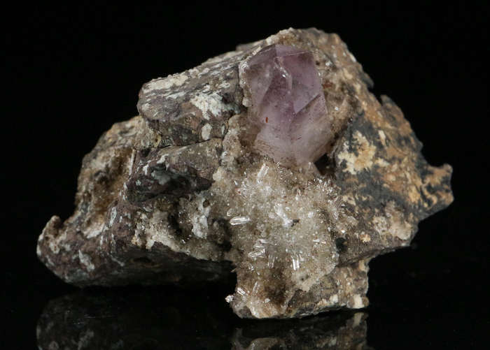 Amethyst Quartz on Matrix, Brandberg Mnt, Namibia