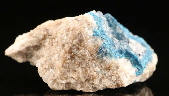 Quartz on Shattuckite, Kaokoveld Region, Namibia