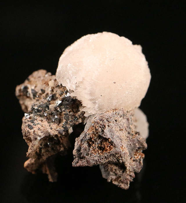 Calcite, Hausmannite on Matrix, N'Chwaning II, Northern Cape, South Africa