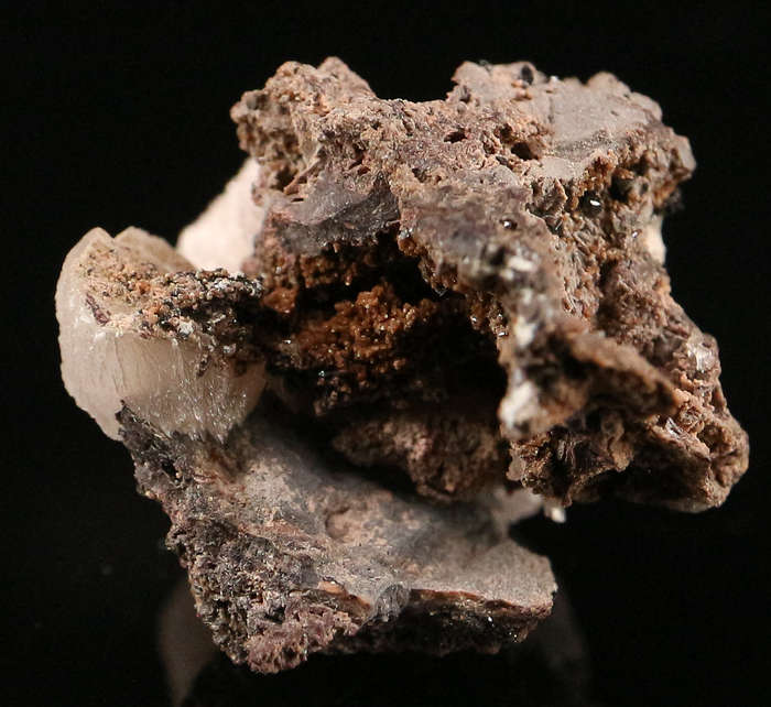 Calcite, Hausmannite on Matrix, N'Chwaning II, Northern Cape, South Africa