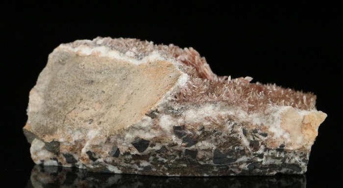 Inesite on Matrix, "N'Chwaning II Mine, Kalahari Manganese Field, Northern Cape, South Africa "