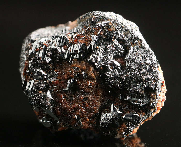 Andradite on Hematite, Wessels Mine, Northern Cape, South Africa