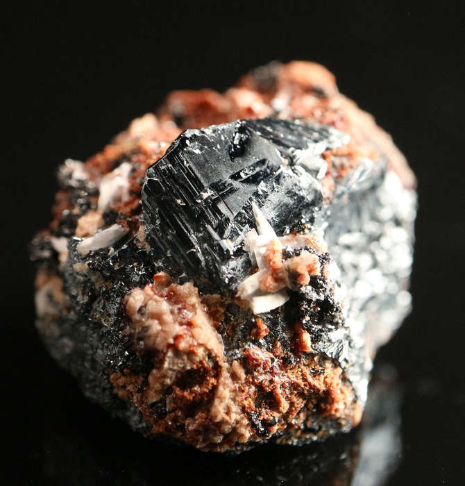 Andradite on Hematite, Wessels Mine, Northern Cape, South Africa
