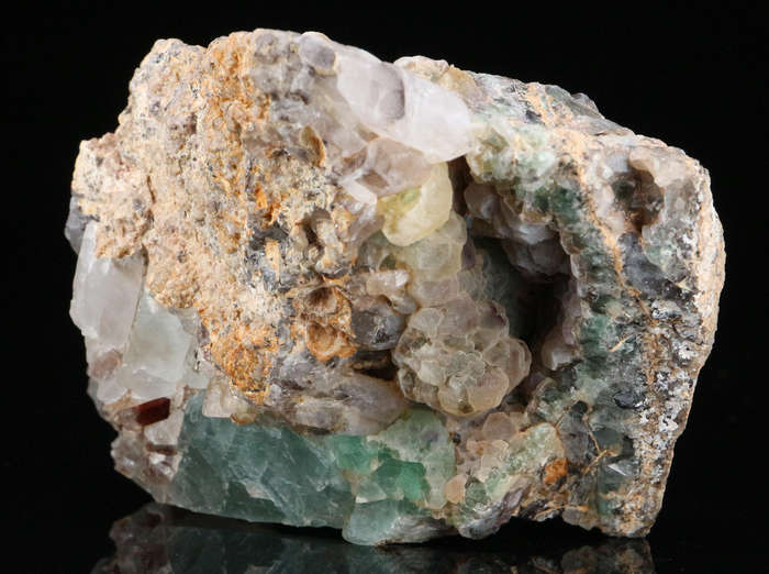 Fluorite, Quartz on Matrix, Riemvasmaak, Northern Cape, South Africa