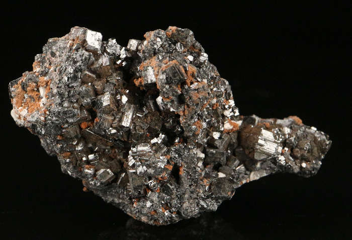 Braunite on Matrix, "N'Chwaning II Mine, Kalahari Manganese Field, Northern Cape, South Africa "