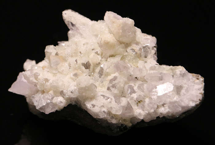 Prehnite, Calcite on Quartz, Gobobosebberge Mnt, Namibia