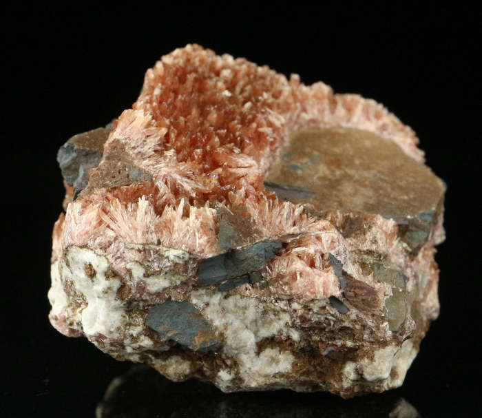 Inesite on Matrix, "N'Chwaning II Mine, Kalahari Manganese Field, Northern Cape, South Africa "