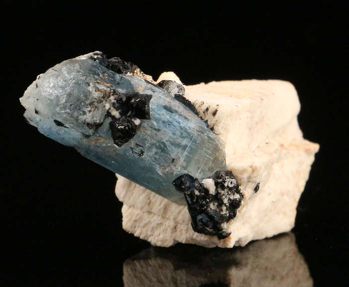 Aquamarine, Schorl, Feldspar, Erongo Mnt Region, Namibia
