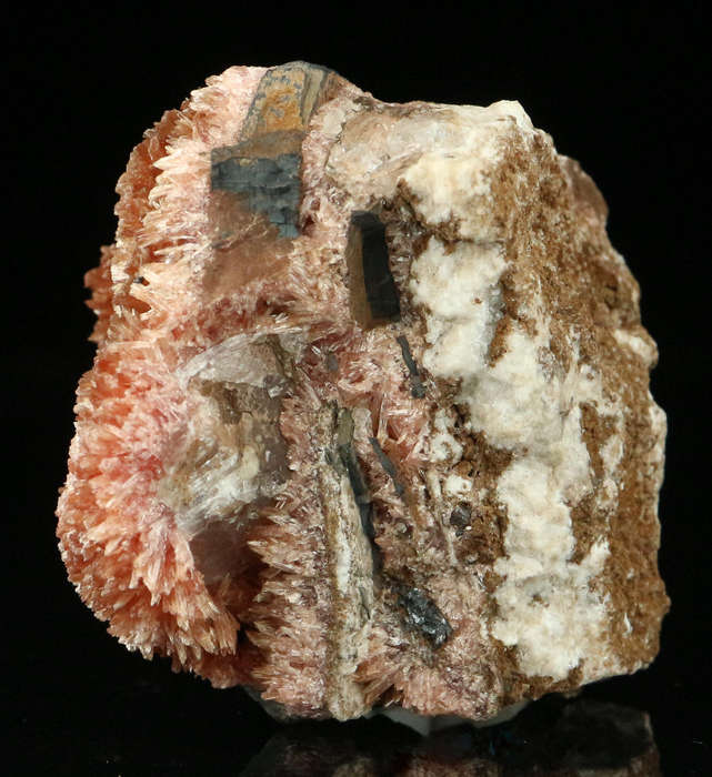 Inesite on Matrix, "N'Chwaning II Mine, Kalahari Manganese Field, Northern Cape, South Africa "