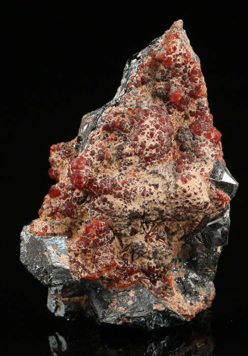 Andradite on Hematite, N'Chwaning II, Northern Cape, South Africa