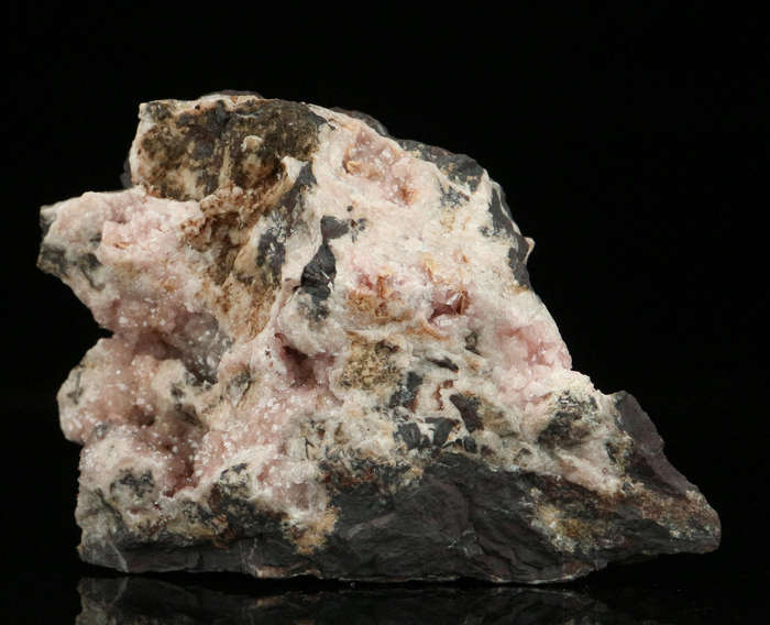 Rhodochrosite on Matrix,"N'Chwaning II Mine, Kalahari Manganese Field, Northern Cape, South Africa "