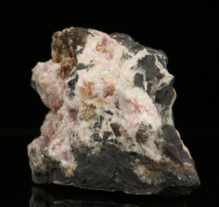 Rhodochrosite on Matrix,"N'Chwaning II Mine, Kalahari Manganese Field, Northern Cape, South Africa "
