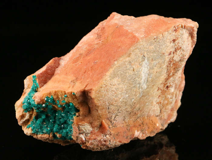 Dioptase on Matrix, Kaokoveld Region, Namibia