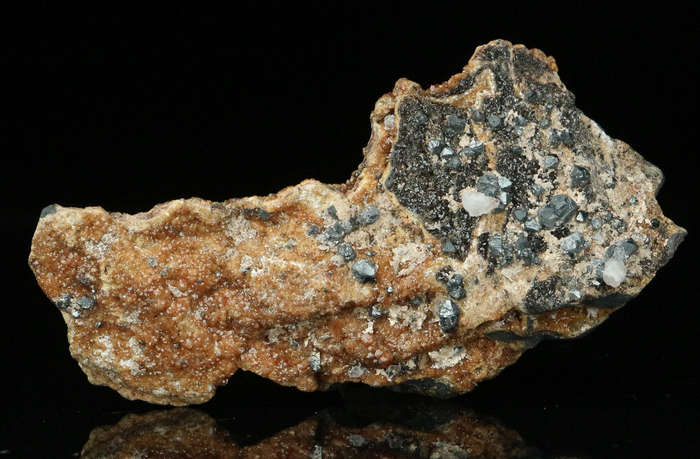 Andradite, Hematite on Matrix,"N'Chwaning II Mine, Kalahari Manganese Field, Northern Cape, South Af