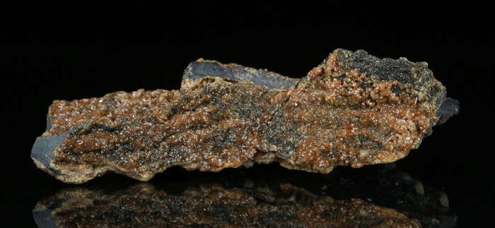 Andradite, Hematite on Matrix,"N'Chwaning II Mine, Kalahari Manganese Field, Northern Cape, South Af