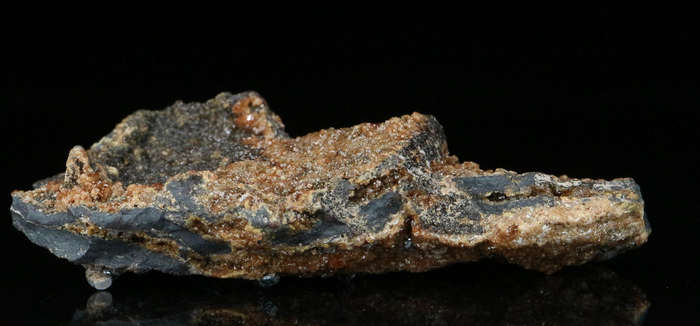 Andradite, Hematite on Matrix,"N'Chwaning II Mine, Kalahari Manganese Field, Northern Cape, South Af