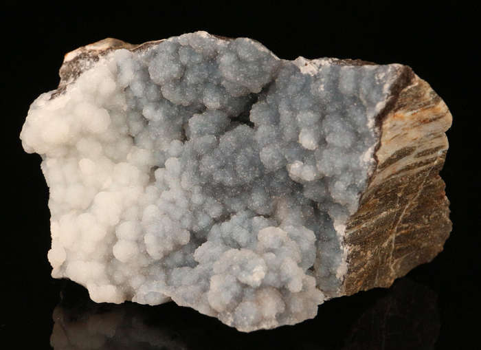 Quartz on Smithsonite on Maltrix, Skorpion Mine, Karas Region, Namibia