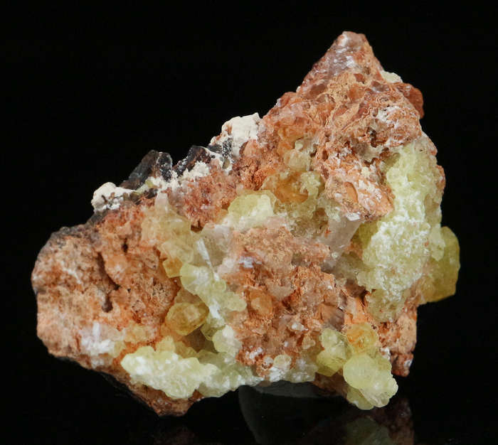 Ettringite on Matrix, "N'Chwaning II Mine, Kalahari Manganese Field, Northern Cape, South Africa "