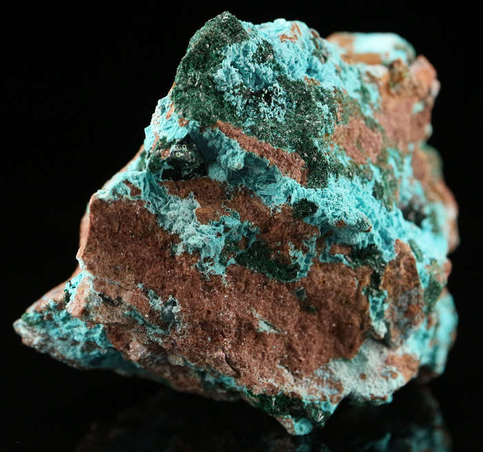 Malachite on Chrysocolla, Tantara Mine, DRC