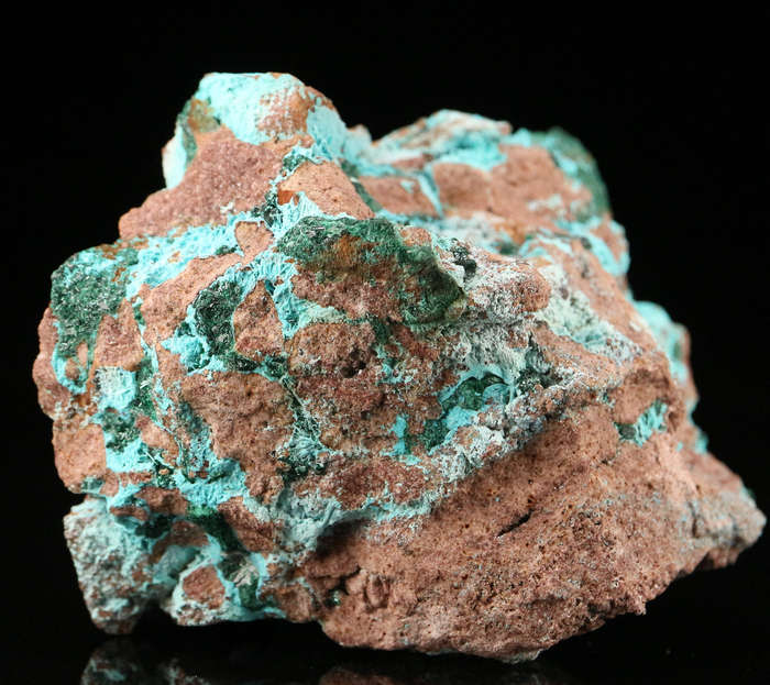 Malachite on Chrysocolla, Tantara Mine, DRC