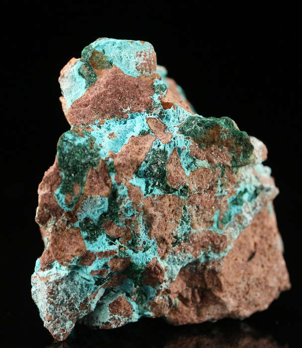 Malachite on Chrysocolla, Tantara Mine, DRC