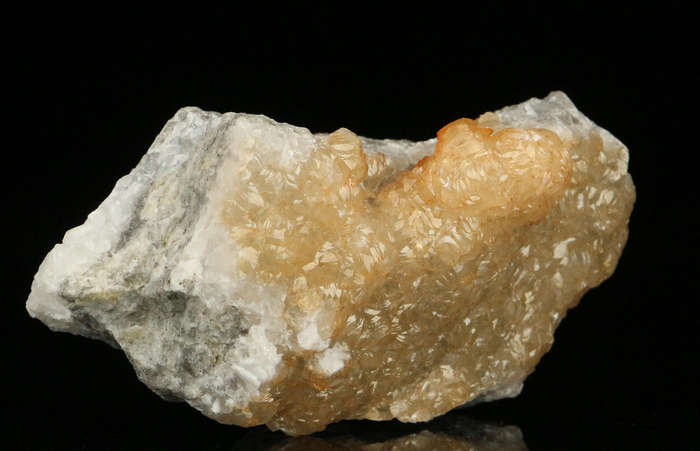 Calcite on Matrix, Rosh Pinah Mine, Namibia