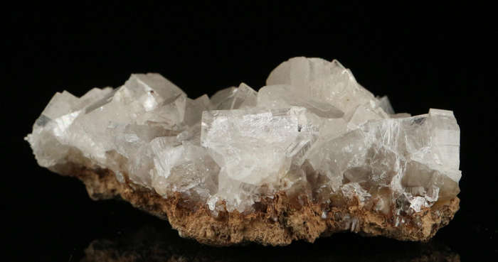 Hydroxyapophyllite on Matrix,"N'Chwaning II Mine, Kalahari Manganese Field, Northern Cape, South Afr