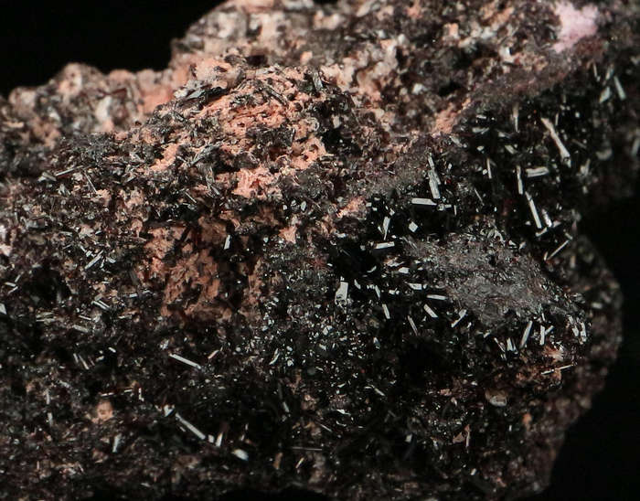 Manganvesuvianite on Matrix,"N'Chwaning II Mine, Kalahari Manganese Field, Northern Cape, South Afri