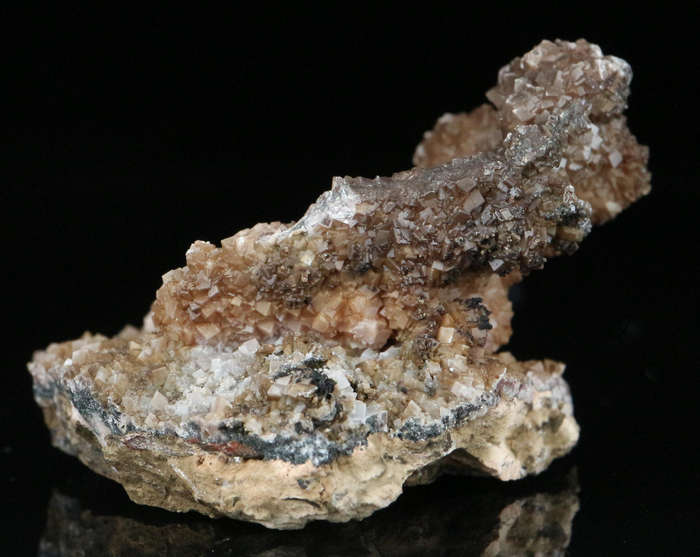Rhodochrosite on Matrix,"N'Chwaning II Mine, Kalahari Manganese Field, Northern Cape, South Africa "