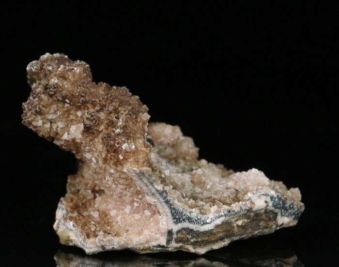 Rhodochrosite on Matrix,"N'Chwaning II Mine, Kalahari Manganese Field, Northern Cape, South Africa "