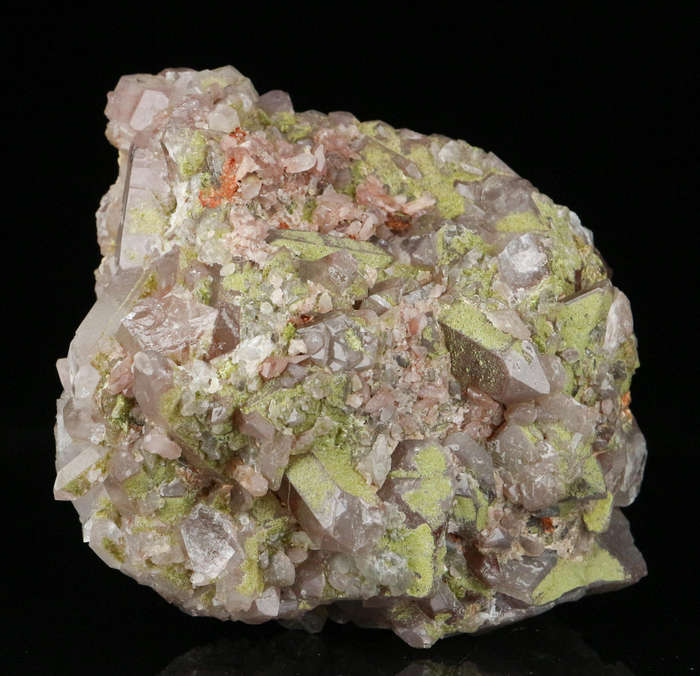 Epidote on Quartz, Artonvilla Mine, Musina, South Africa