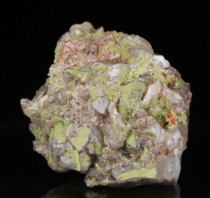 Epidote on Quartz, Artonvilla Mine, Musina, South Africa