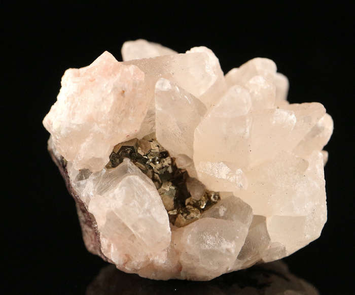 Calcite on Pyrite, N'Chwaning II, Northern Cape, South Africa