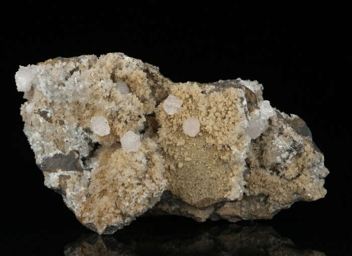 Calcite on Calcite on Matrix,"N'Chwaning II Mine, Kalahari Manganese Field, Northern Cape, South Afr