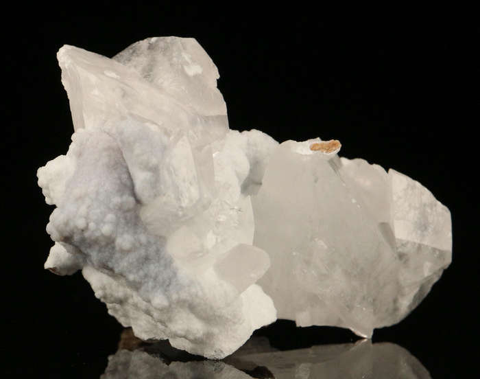 Calcite on Quartz on Matrix, Skorpion Mine, Karas Region, Namibia
