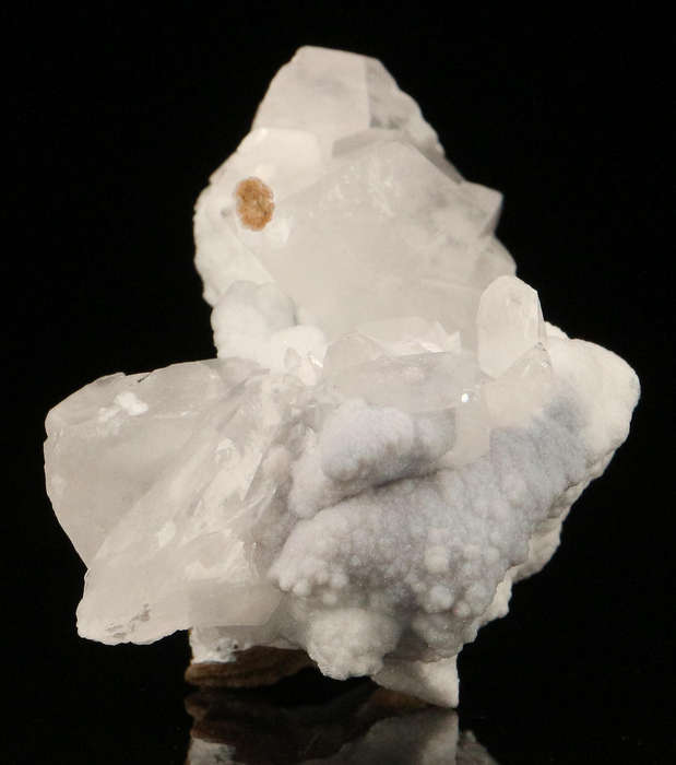 Calcite on Quartz on Matrix, Skorpion Mine, Karas Region, Namibia
