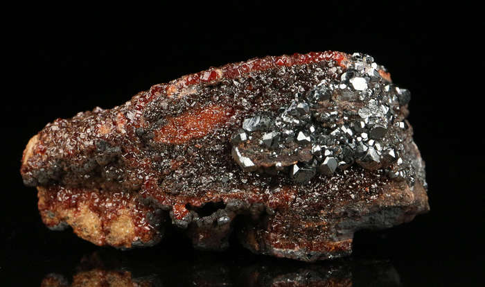 Hematite, Andradite on Matrix,"N'Chwaning II Mine, Kalahari Manganese Field, Northern Cape, South Af