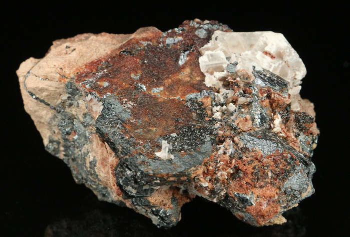 Hematite, Andradite on Matrix,"N'Chwaning II Mine, Kalahari Manganese Field, Northern Cape, South Af