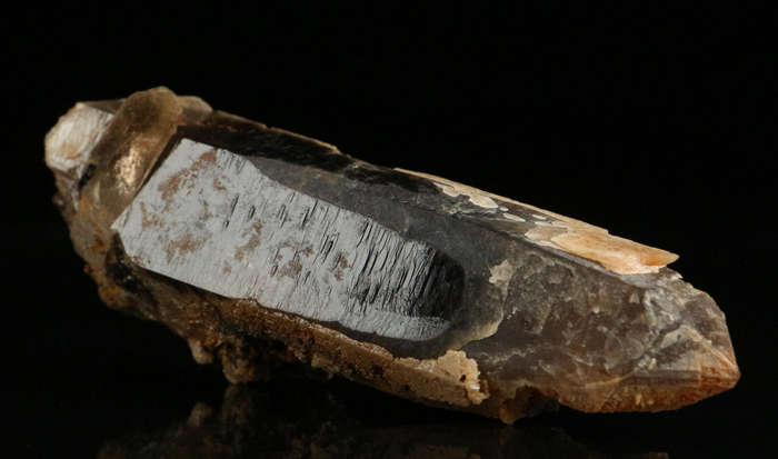 Aegirine on Smoky Quartz, Mount Malosa, Zomba, Southern Region, Malawi