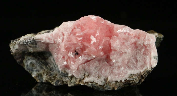 Rhodochrosite on Matrix,"N'Chwaning II Mine, Kalahari Manganese Field, Northern Cape, South Africa "