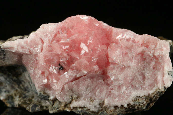Rhodochrosite on Matrix,"N'Chwaning II Mine, Kalahari Manganese Field, Northern Cape, South Africa "