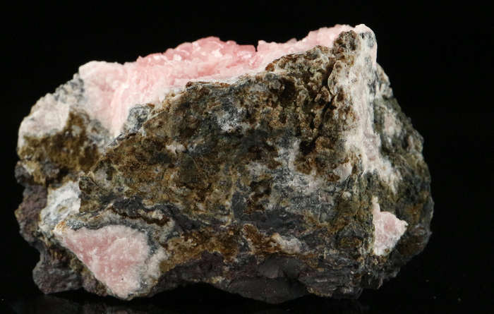 Rhodochrosite on Matrix,"N'Chwaning II Mine, Kalahari Manganese Field, Northern Cape, South Africa "