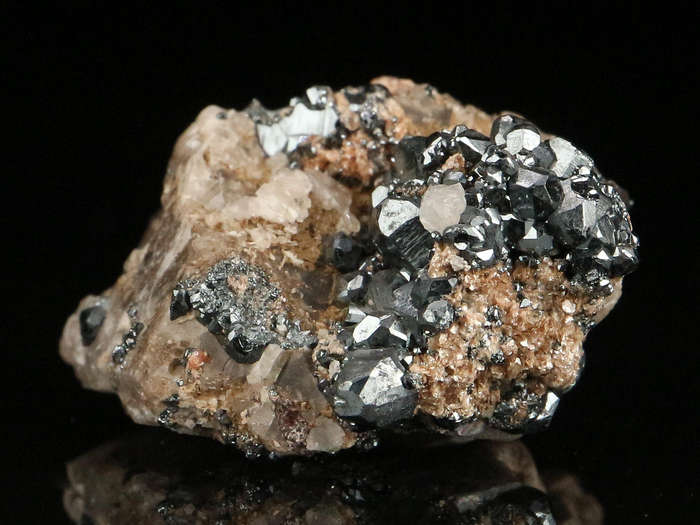 Hematite on Matrix, "N'Chwaning II Mine, Kalahari Manganese Field, Northern Cape, South Africa "