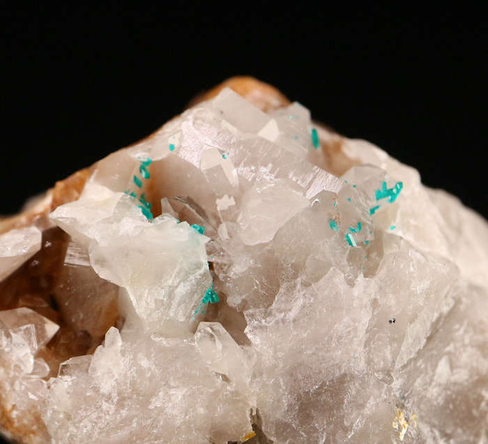 Dioptase on Quartz, Kaokoveld Region, Namibia