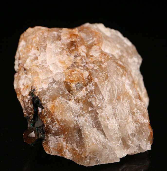 Dioptase on Quartz, Kaokoveld Region, Namibia