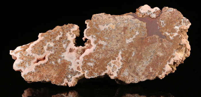 Rhodochrosite on Matrix,"N'Chwaning II Mine, Kalahari Manganese Field, Northern Cape, South Africa.