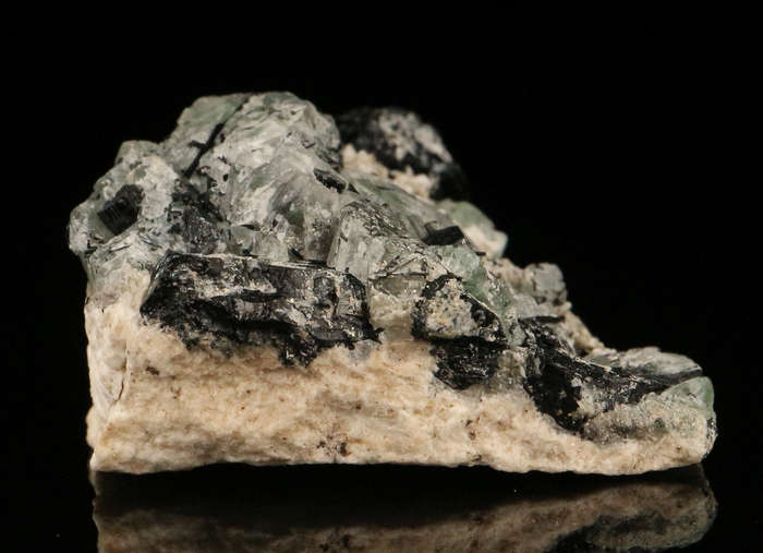 Fluorite, Schorl on Matrix, Erongo Mountains, Karibib Constituency, Erongo Region, Namibia