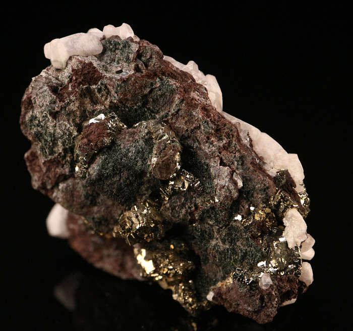 Calcite, Pyrite on Matrix, N'Chwaning II, Northern Cape, South Africa
