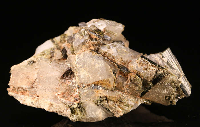 Epidote on Quartz, Rehoboth Rural, Hardap Region, Namibia