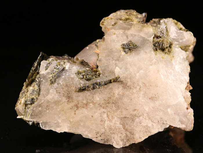 Epidote on Quartz, Rehoboth Rural, Hardap Region, Namibia
